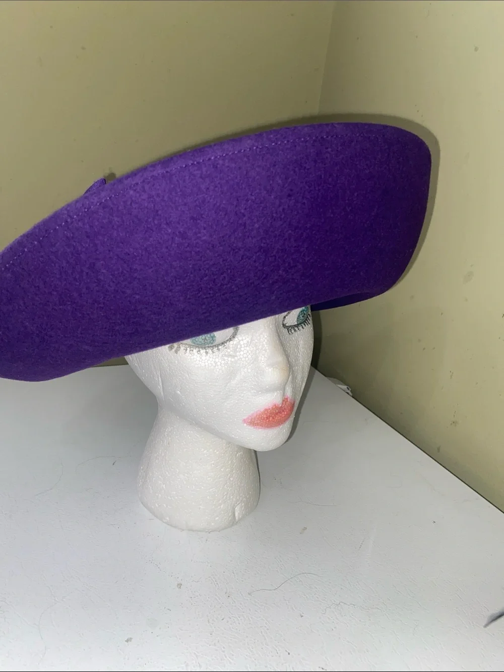 Pretty Purple Dress Hat / Church Hat by Miss Bierner